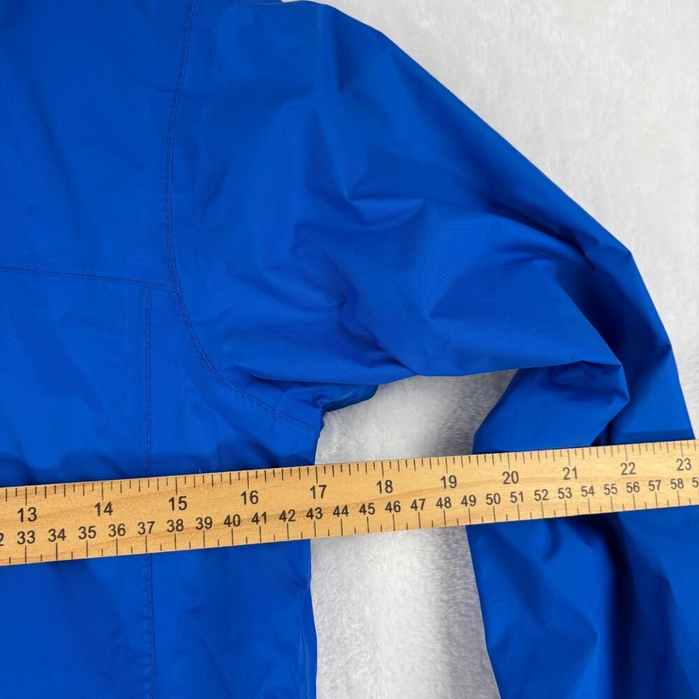 Columbia Windbreaker Rain Jacket Kids Blue Medium (10/12) Hooded - Picture 7 of 13